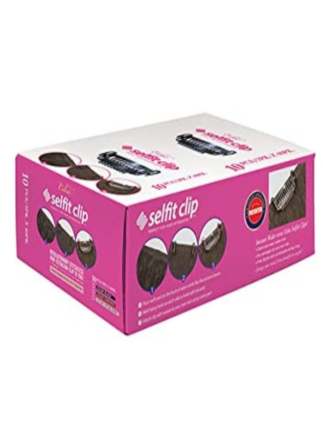 إشا مشابك إيشا سيلفيت لتطويل الشعر، 10 قطع، لتحويل خصلات الشعر إلى وصلات شعر سهلة التركيب بنفسك، لا تسبب أي ضرر، مريحة طوال اليوم، متوفرة بألوان طبيعية، بني فاتح، بني غامق. - Image 5